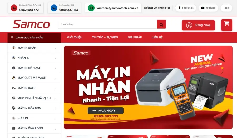 Website samcotech.com.vn